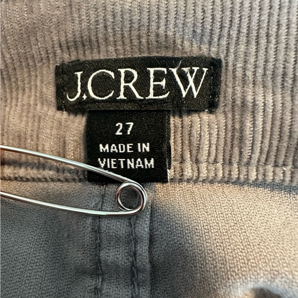 J. Crew Women's Gray Straight Leg Corduroy Pants - Picture 2 of 5